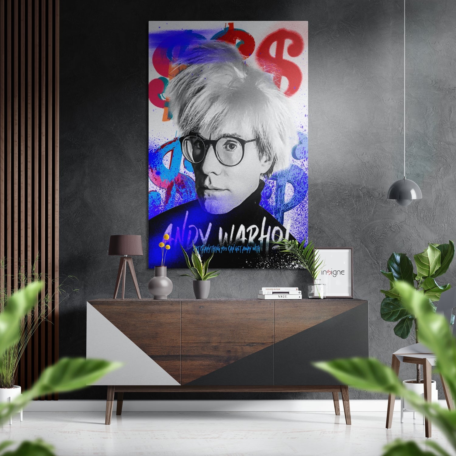 Andy Warhol Brushed Aluminum Dibond Wall Art