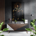 Elvis in Throne Brushed Aluminum Dibond Wall Art