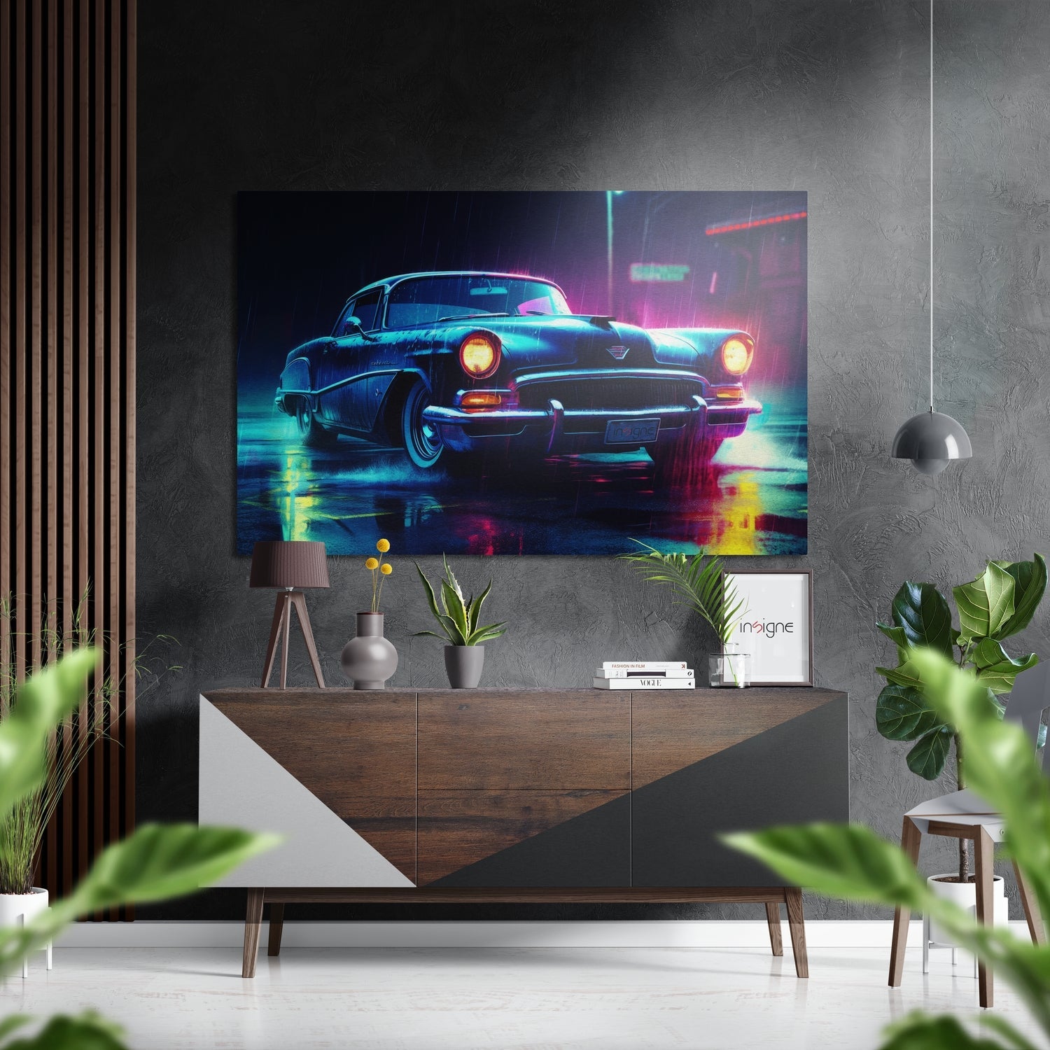 Classical Car Brushed Aluminum Dibond Wall Art