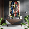 American Eagle Brushed Aluminum Dibond Wall Art
