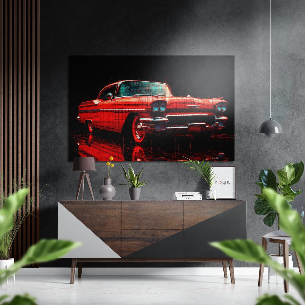 Classical Car Brushed Aluminum Dibond Wall Art