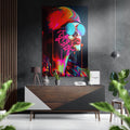 Woman Brushed Aluminum Dibond Wall Art