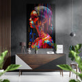 Woman Brushed Aluminum Dibond Wall Art