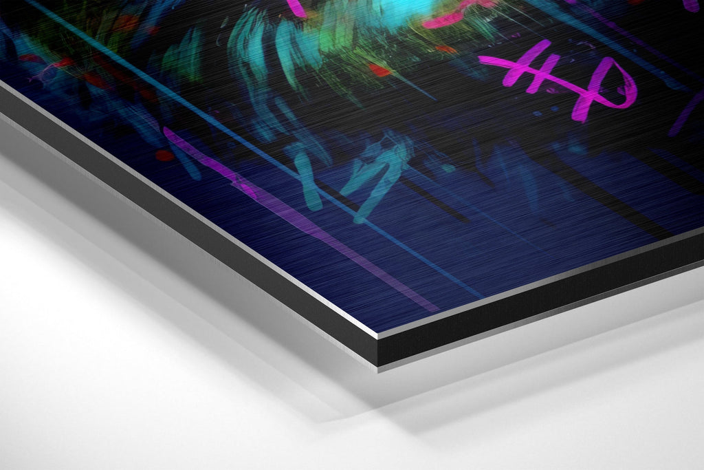Panda Brushed Aluminum Dibond Wall Art