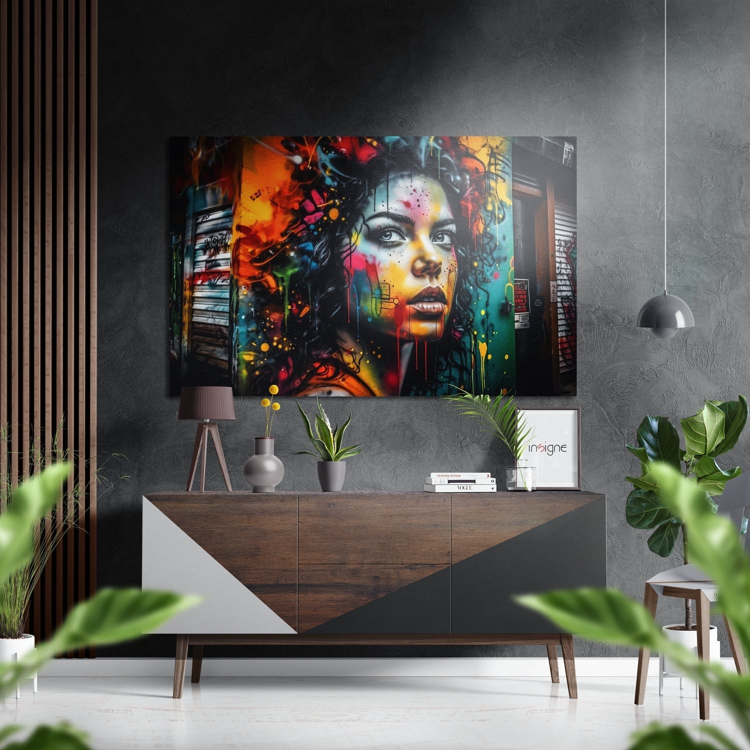 Woman Brushed Aluminum Dibond Wall Art
