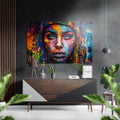 Woman Brushed Aluminum Dibond Wall Art
