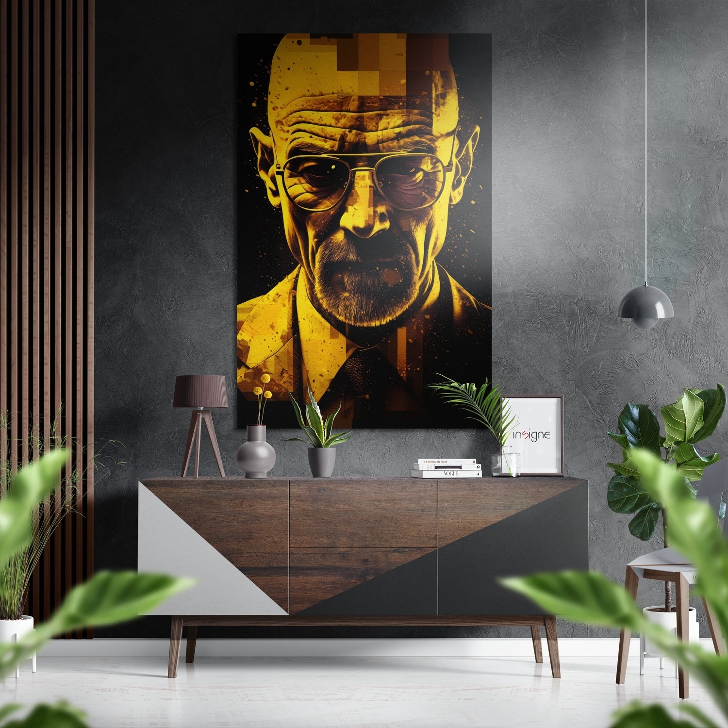 Heisenberg Brushed Aluminum Dibond Wall Art