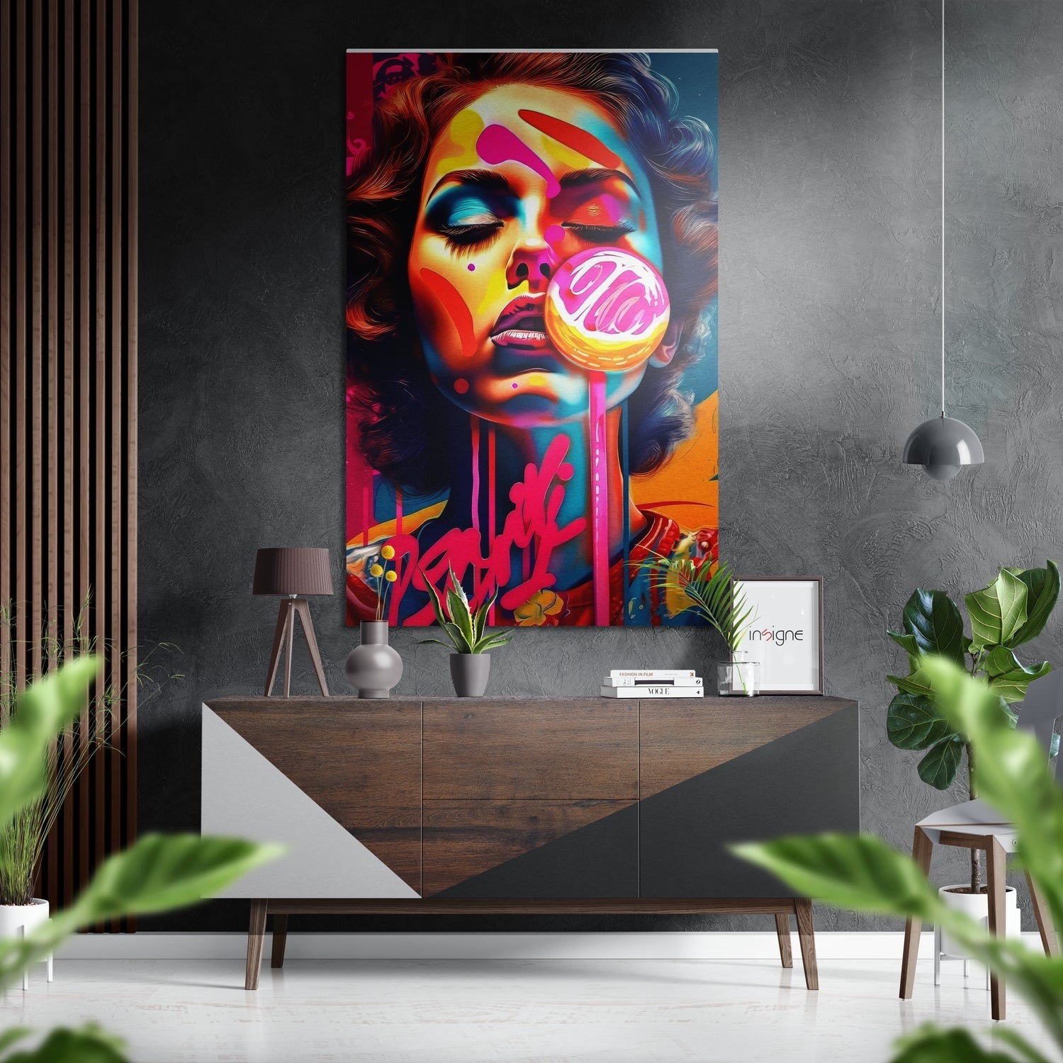 Lollipop Brushed Aluminum Dibond Wall Art