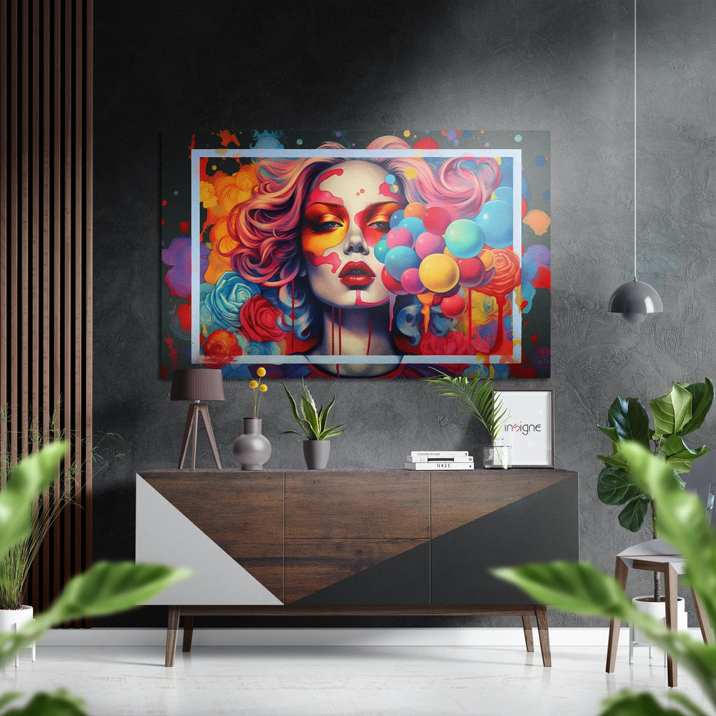 Woman Brushed Aluminum Dibond Wall Art