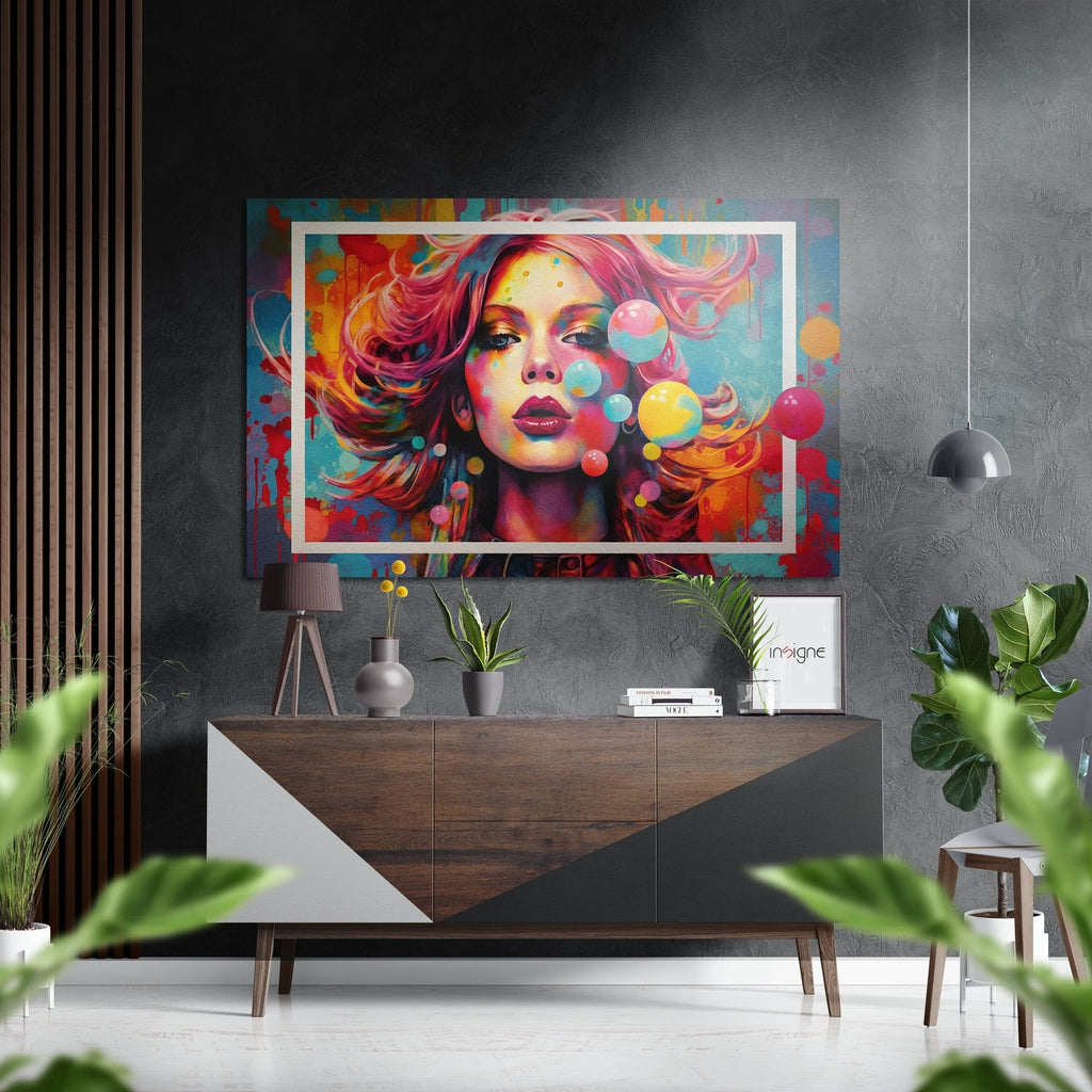 Woman Brushed Aluminum Dibond Wall Art