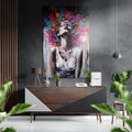 Woman Brushed Aluminum Dibond Wall Art