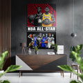 NBA - All Stars Brushed Aluminum Dibond Wall Art