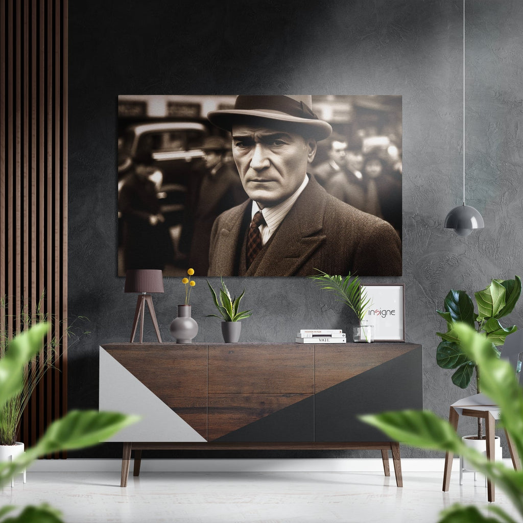 Ataturk Brushed Aluminum Dibond Wall Art