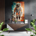 Astronaut Brushed Aluminum Dibond Wall Art