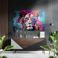 Cool Lion Brushed Aluminum Dibond Wall Art