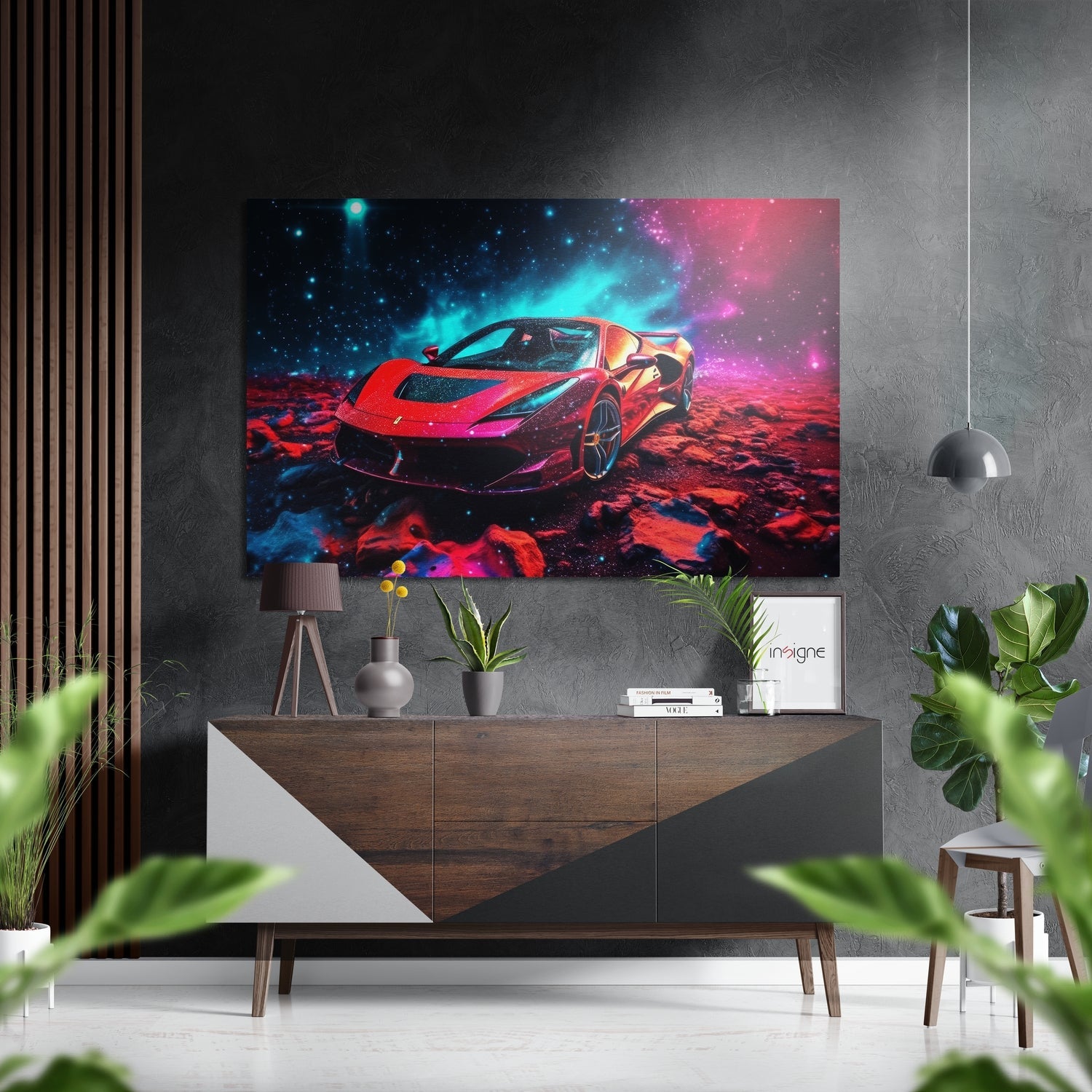 Luxury Car Brushed Aluminum Dibond Wall Art