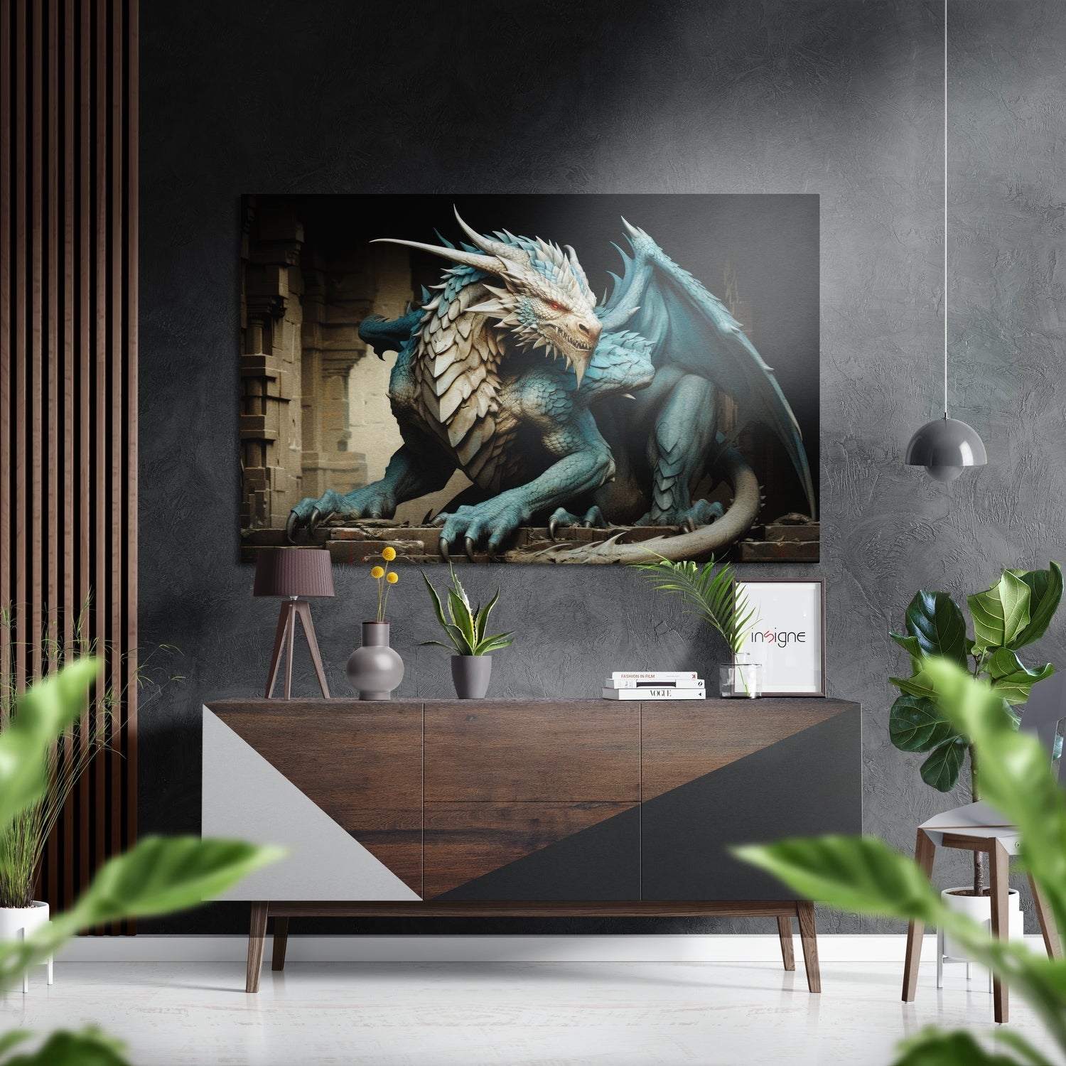 Dragon Brushed Aluminum Dibond Wall Art