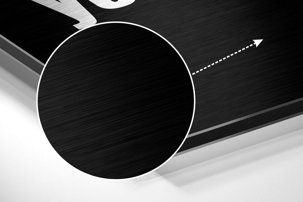 Never Tell Brushed Aluminum Dibond Wall Art