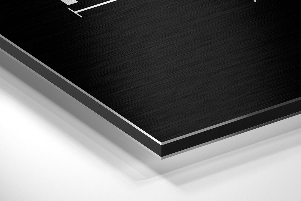 Hahaha Brushed Aluminum Dibond Wall Art