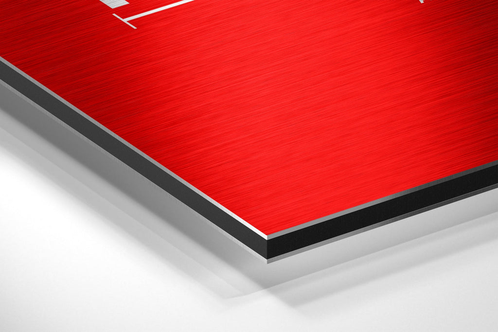 Hahaha Brushed Aluminum Dibond Wall Art