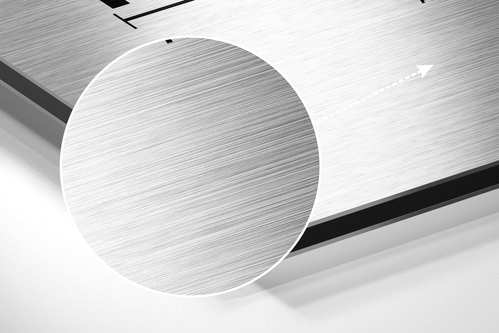 Hahaha Brushed Aluminum Dibond Wall Art