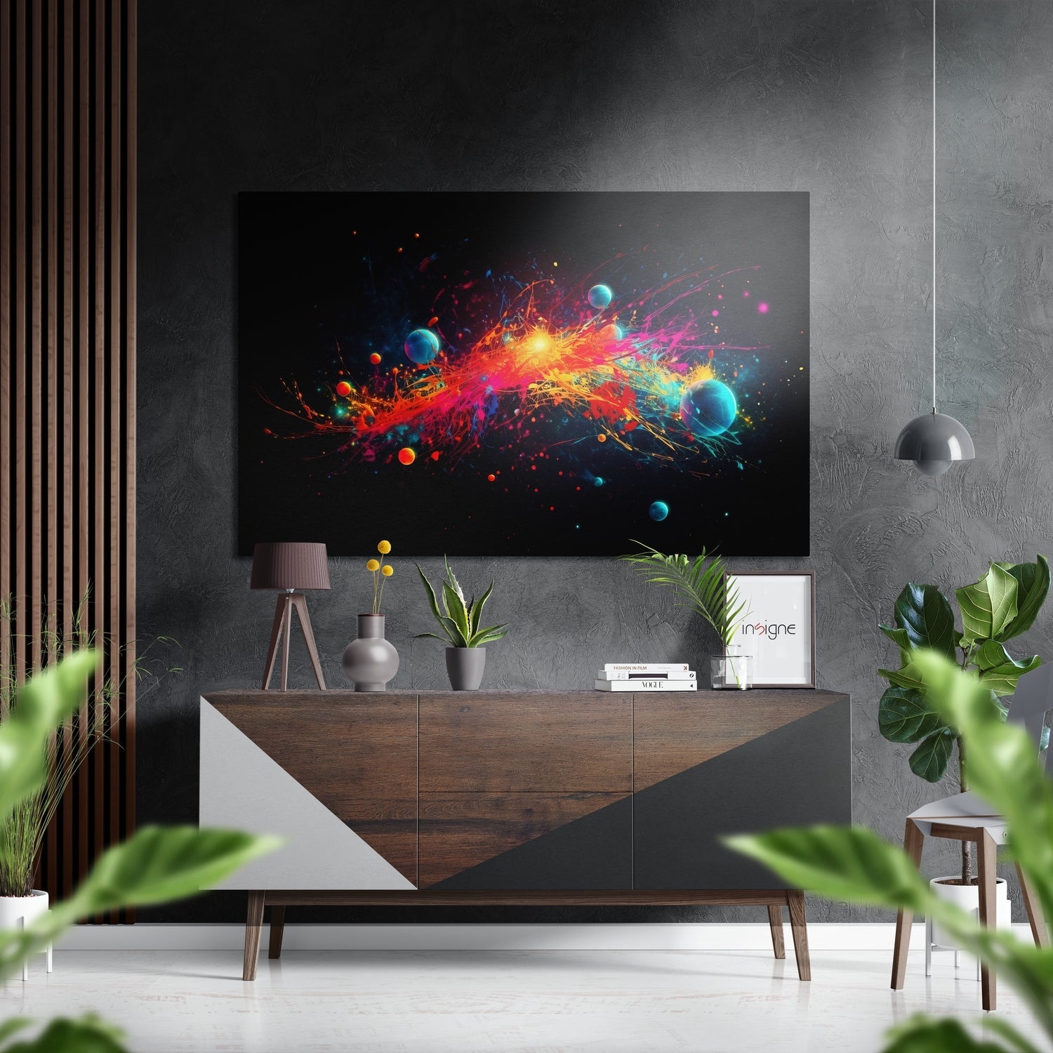 Colors of Space Brushed Aluminum Dibond Wall Art