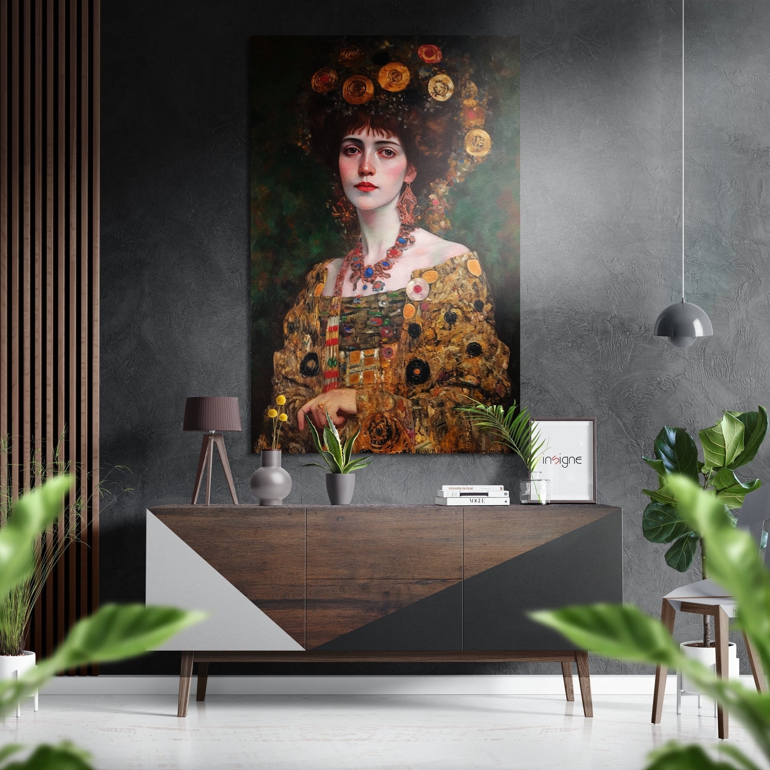 Klimt Brushed Aluminum Dibond Wall Art
