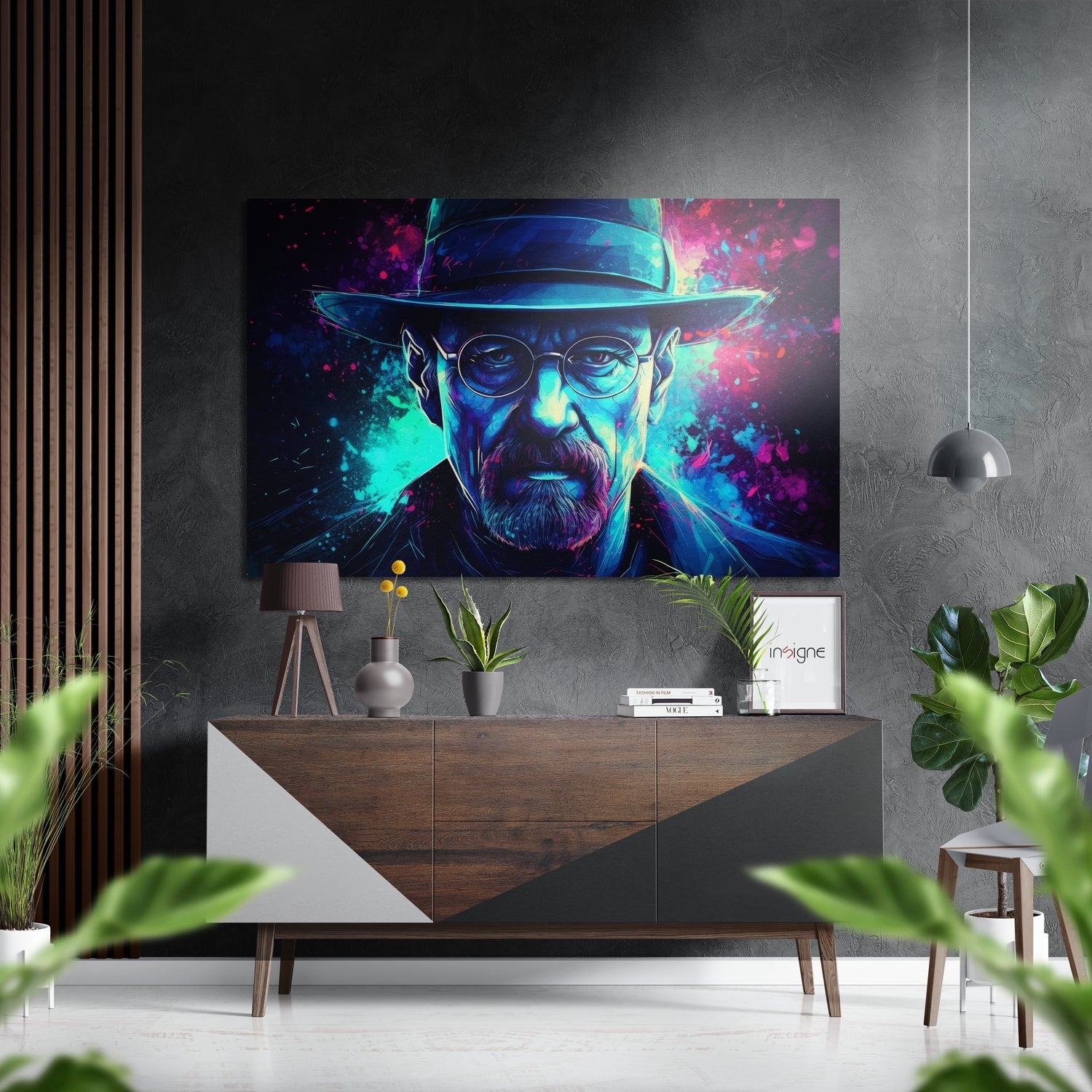 Heisenberg Brushed Aluminum Dibond Wall Art