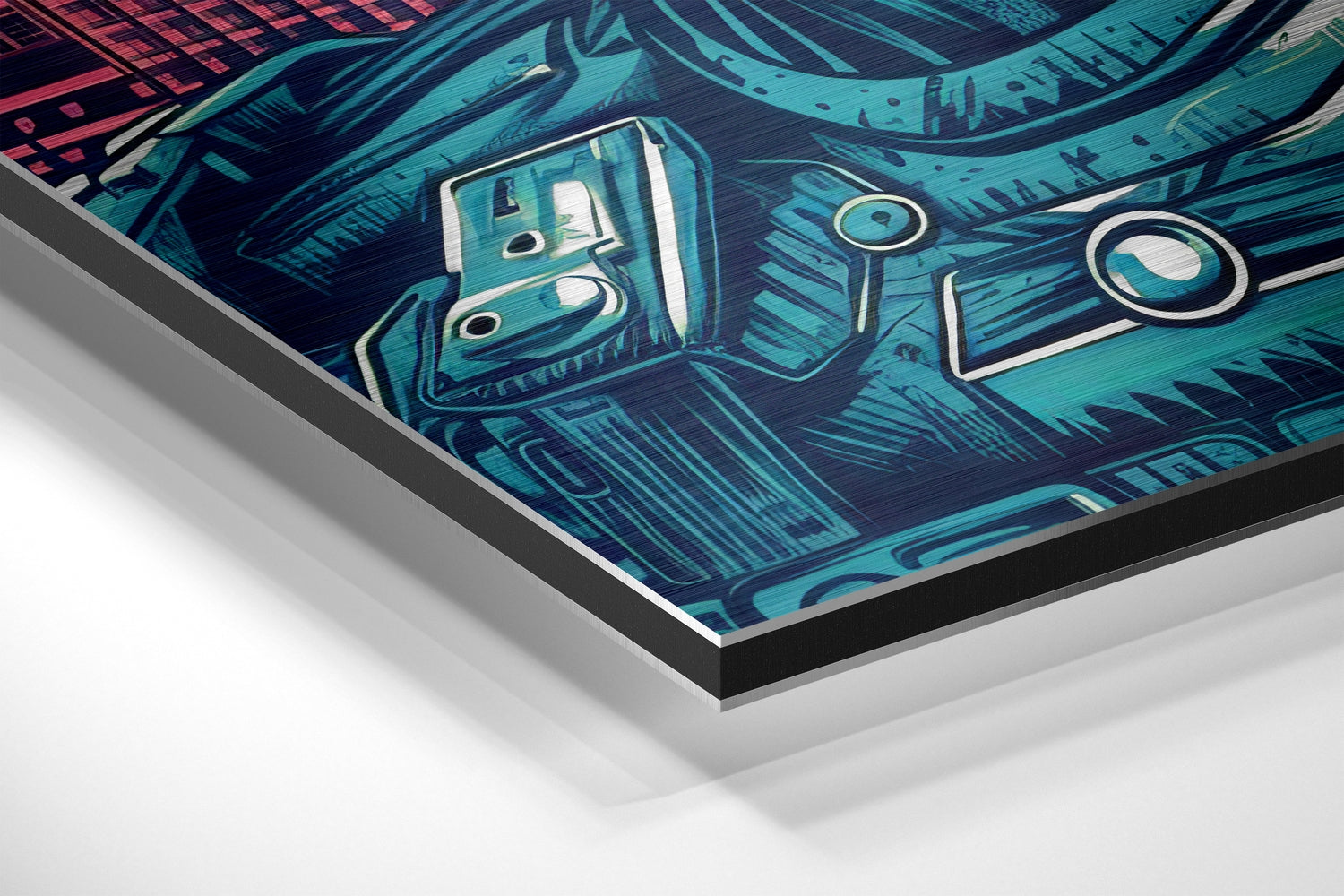 Robocop Brushed Aluminum Dibond Wall Art