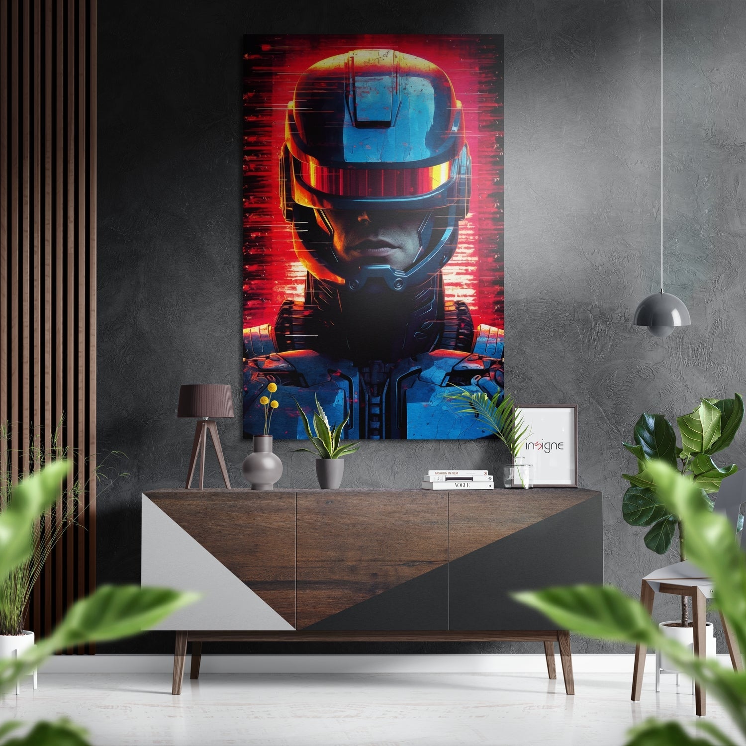 Robocop Brushed Aluminum Dibond Wall Art