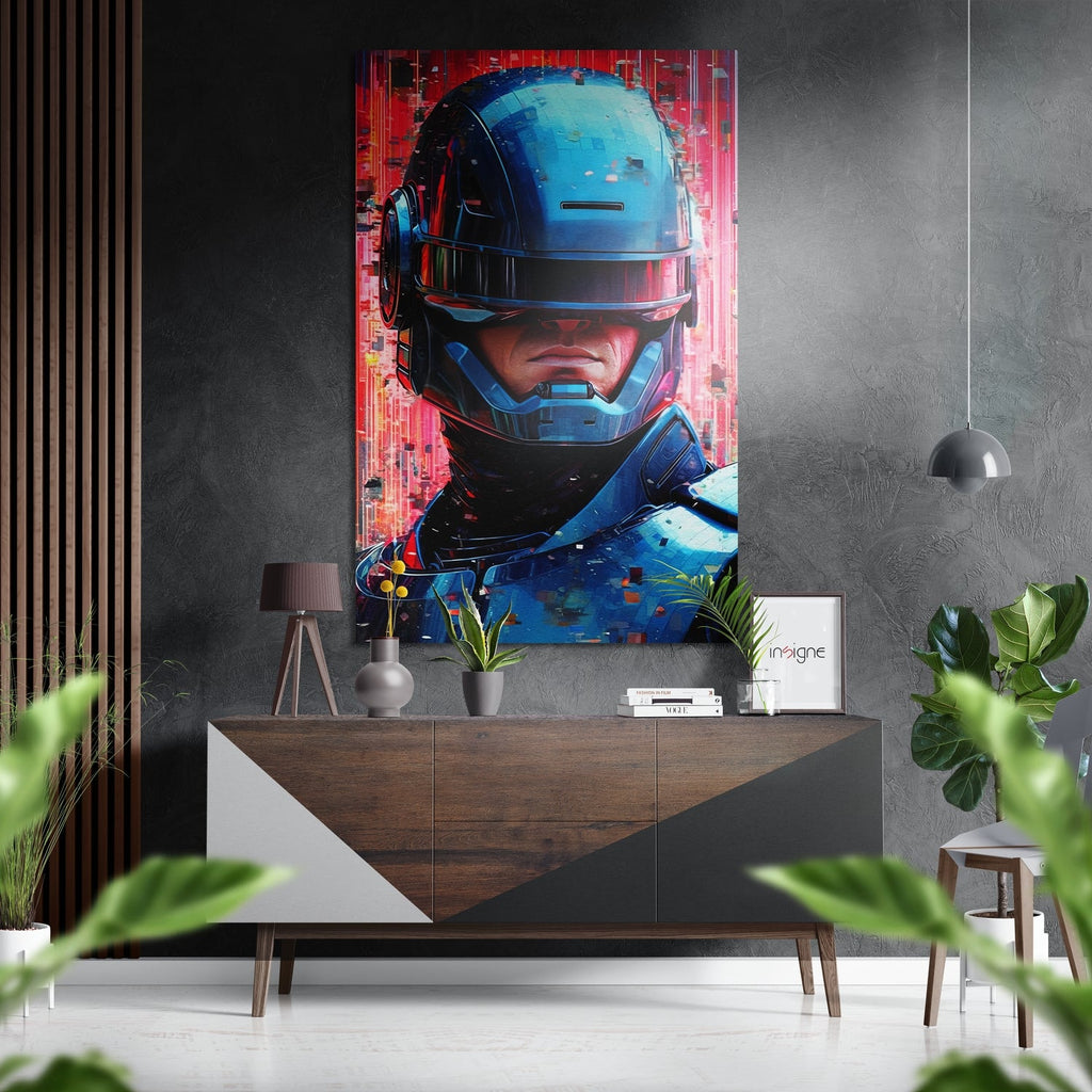 Robocop Brushed Aluminum Dibond Wall Art