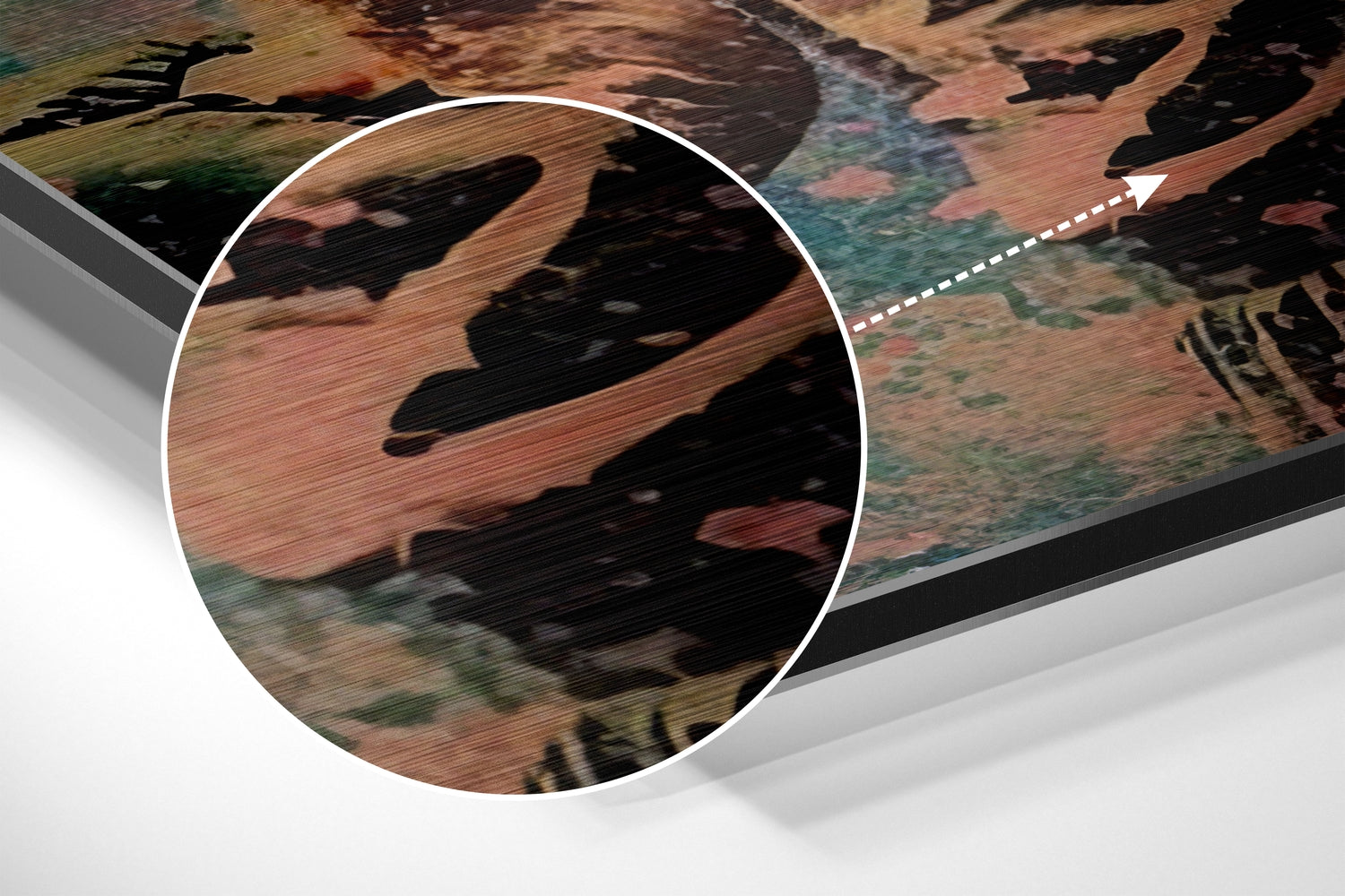 Rocky Brushed Aluminum Dibond Wall Art