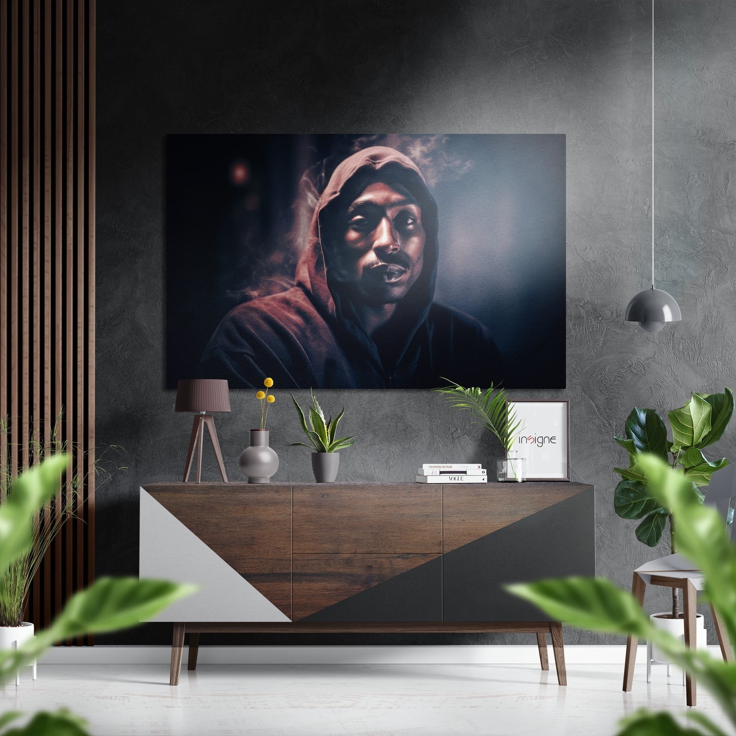 Tupac Brushed Aluminum Dibond Wall Art