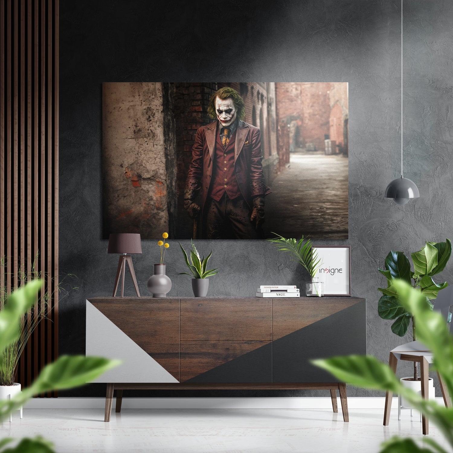 Joker Brushed Aluminum Dibond Wall Art