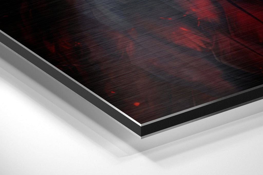 Red Eagle Brushed Aluminum Dibond Wall Art