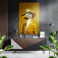 Lady Bird Brushed Aluminum Dibond Wall Art