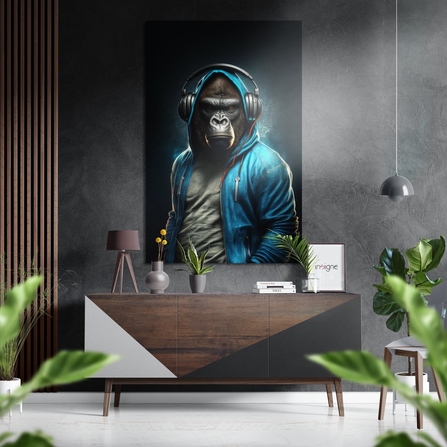 Anger of the Ape Brushed Aluminum Dibond Wall Art