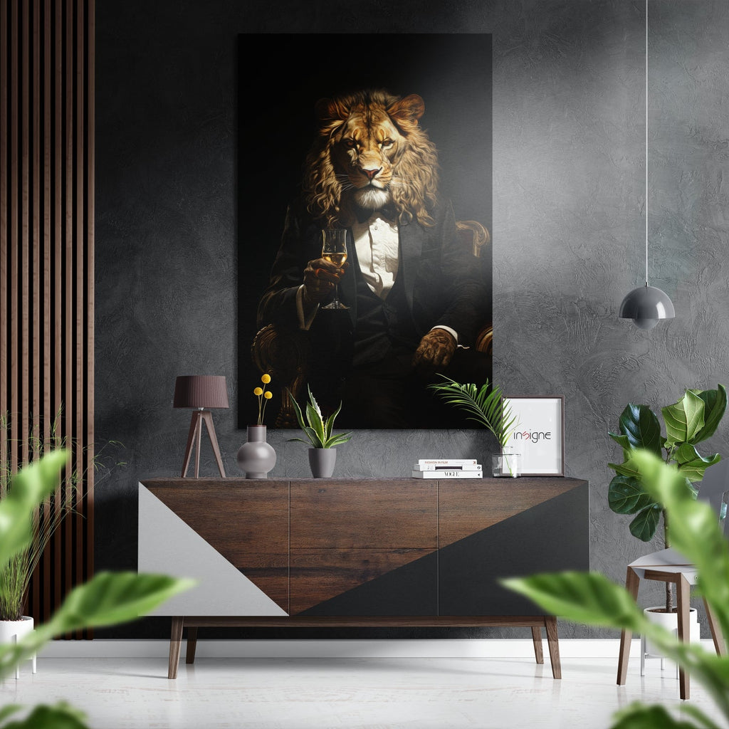 Mr. Tiger Brushed Aluminum Dibond Wall Art