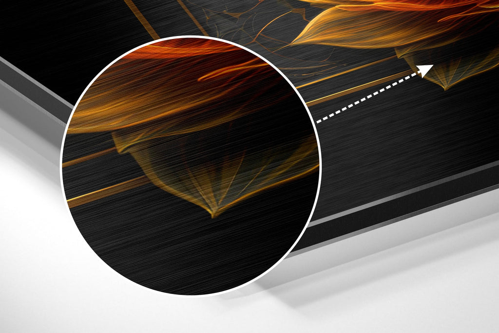 Lotus Brushed Aluminum Dibond Wall Art