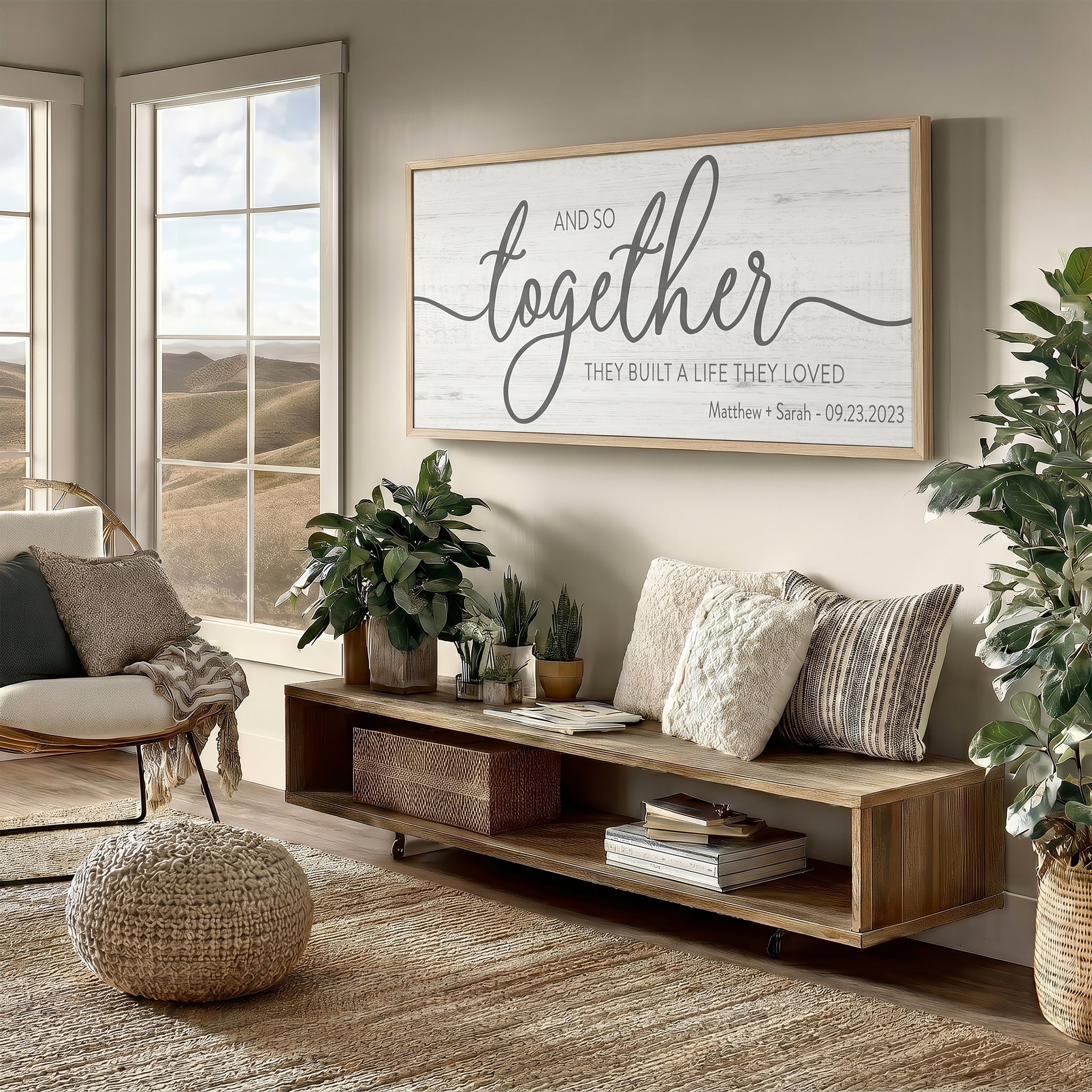 And So Together They Built A Life They Loved Sign