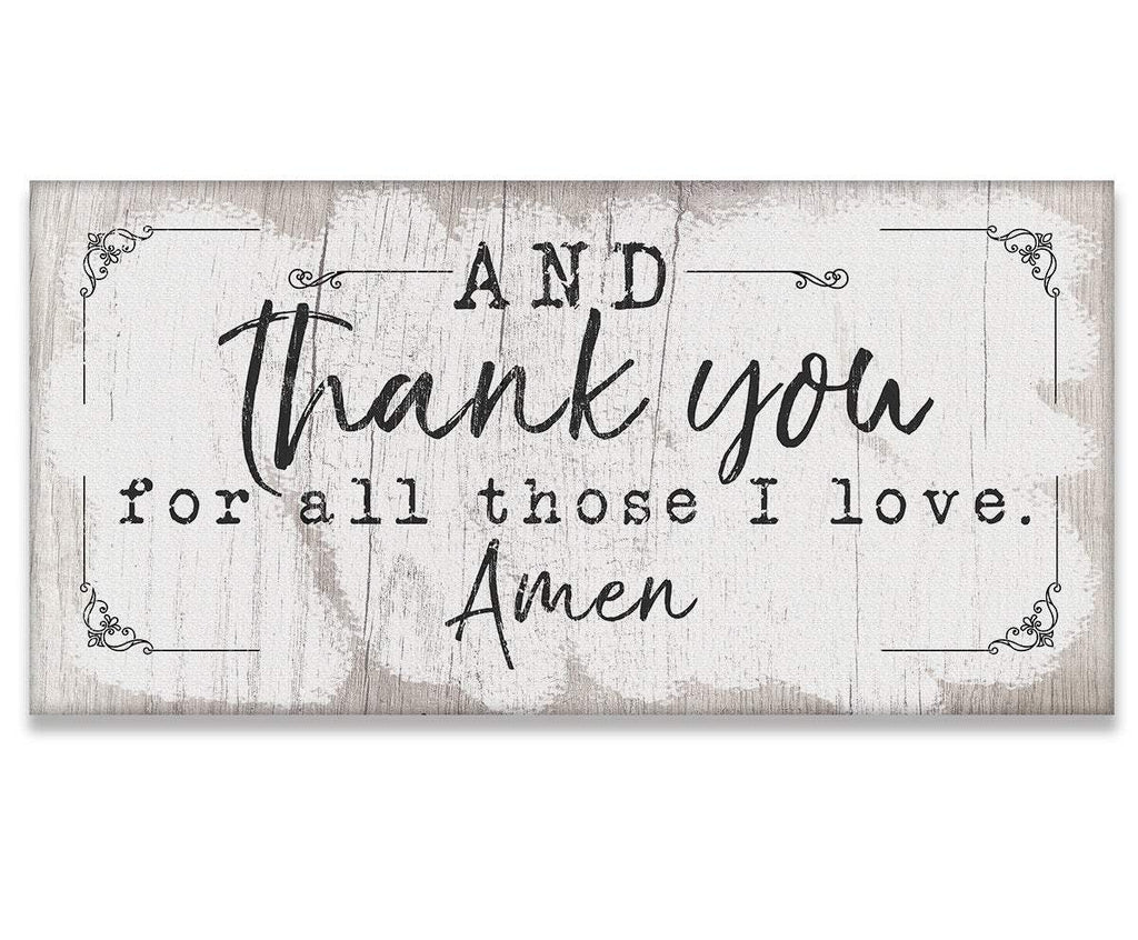 And Thank You For - Canvas