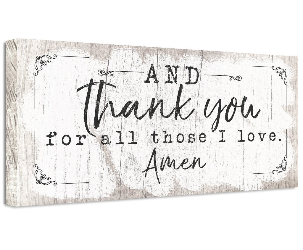 And Thank You For - Canvas
