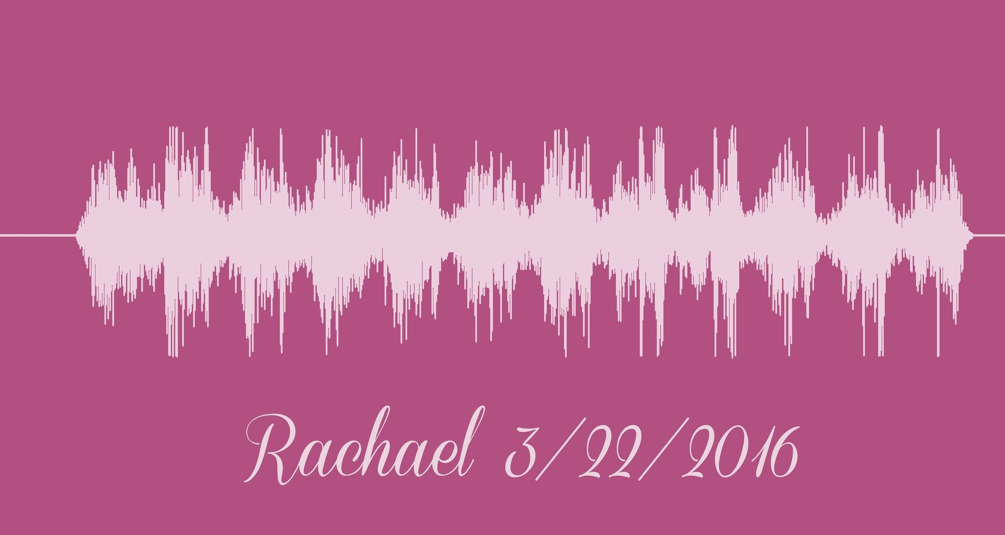 Baby's Heartbeat Soundwave Canvas