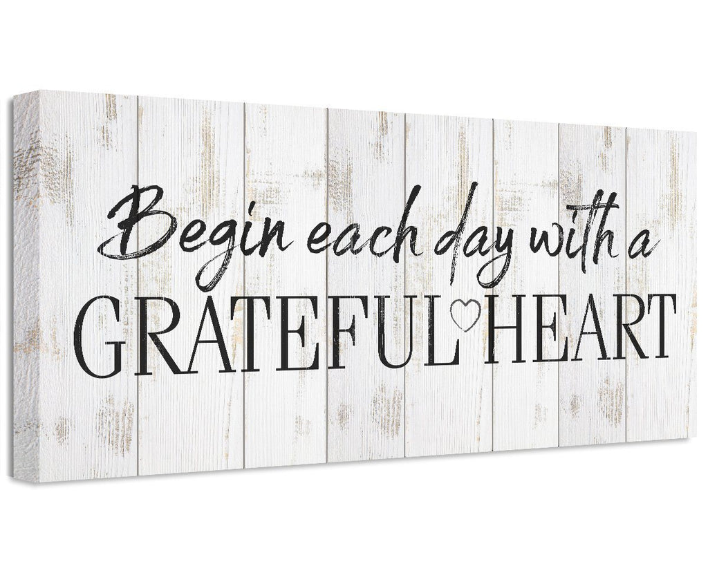 Begin Each Day - Canvas