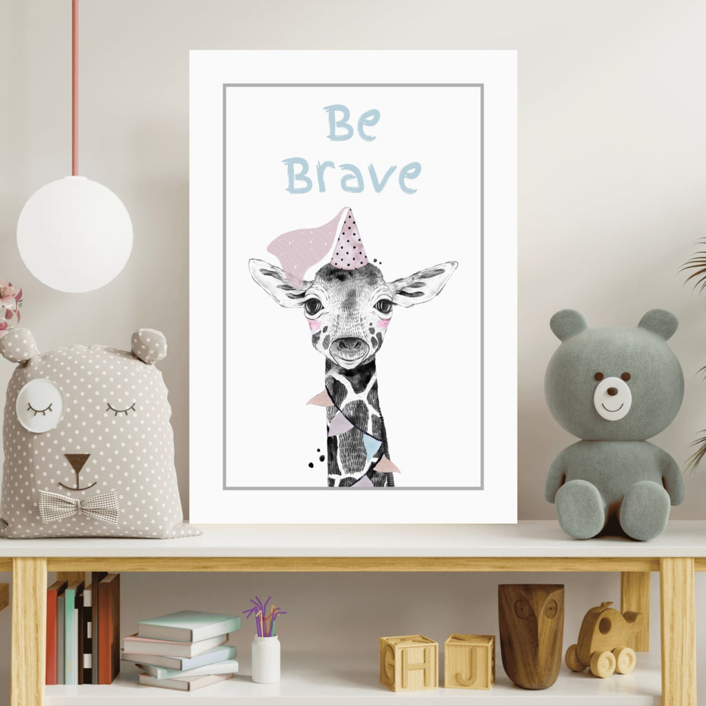 Be Brave Aluminum Print