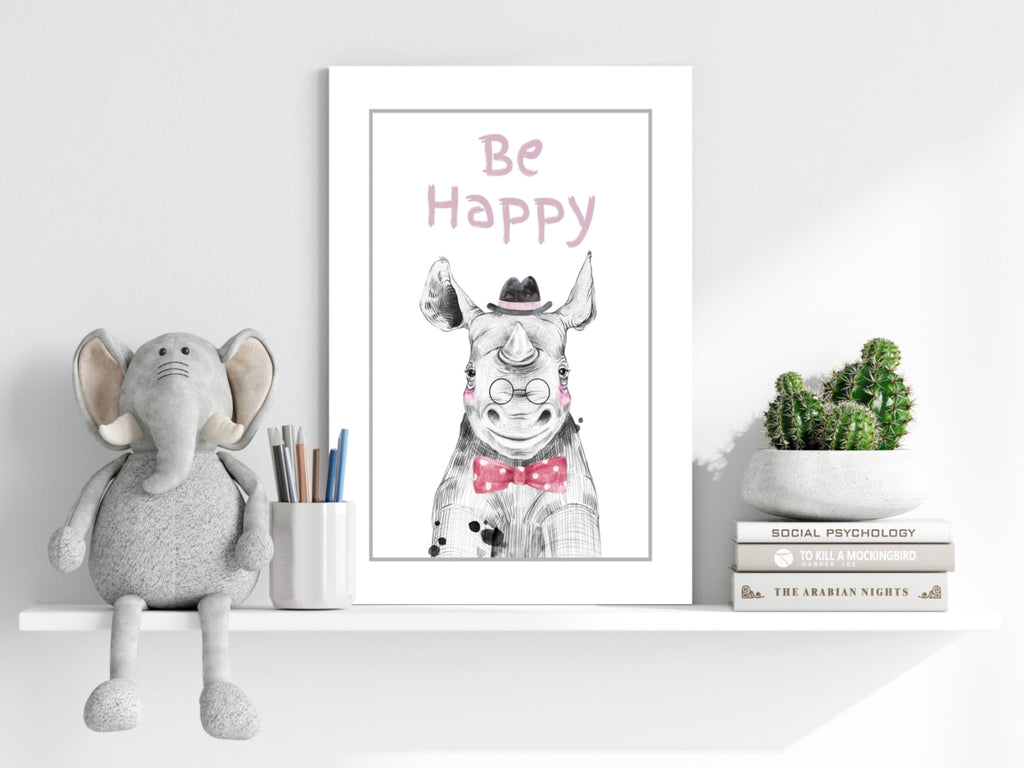 Be Happy Aluminum Print