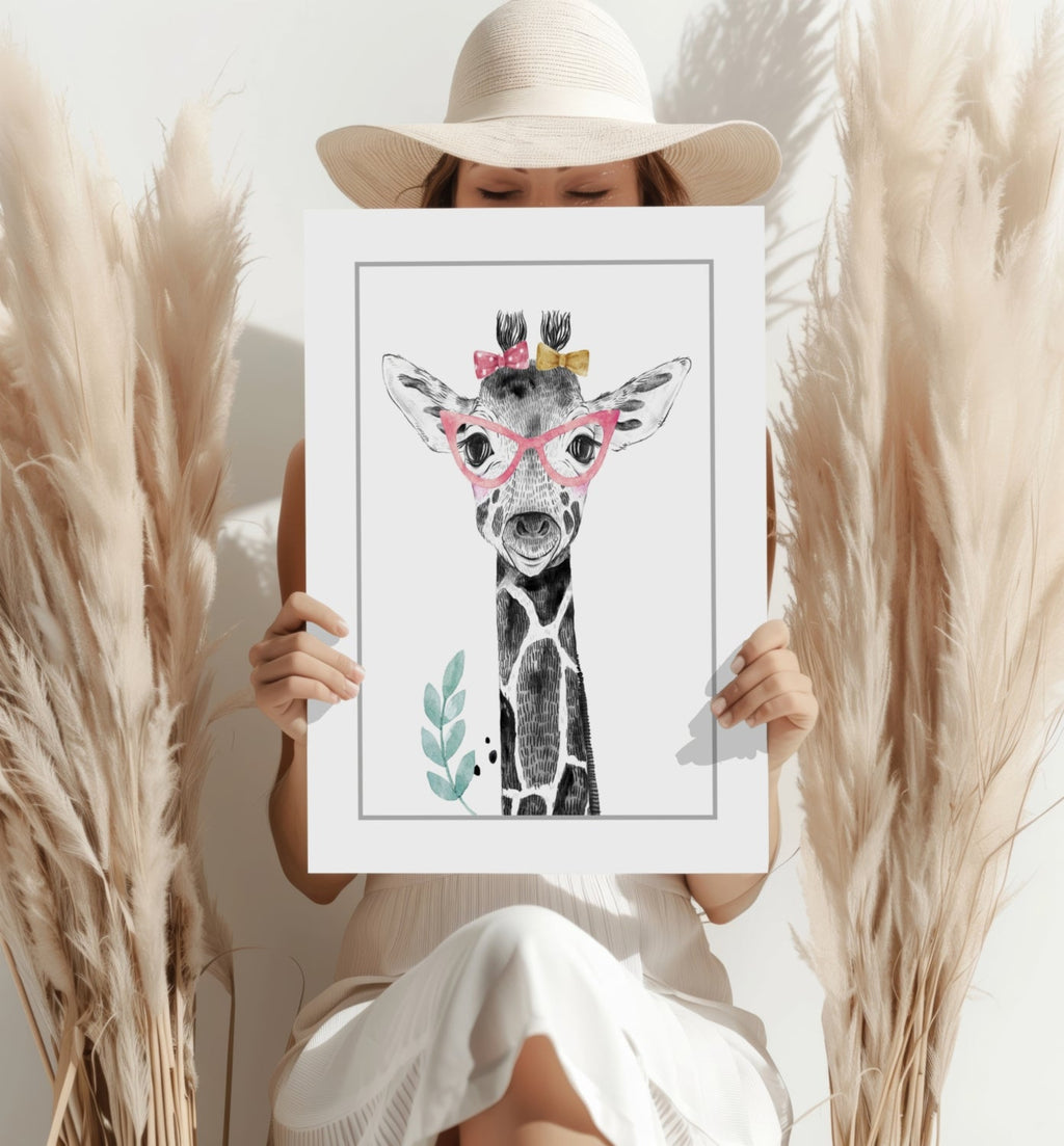 Giraffe Aluminum Print
