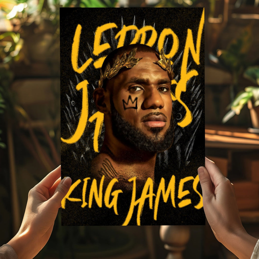 King Lebron Aluminum Print