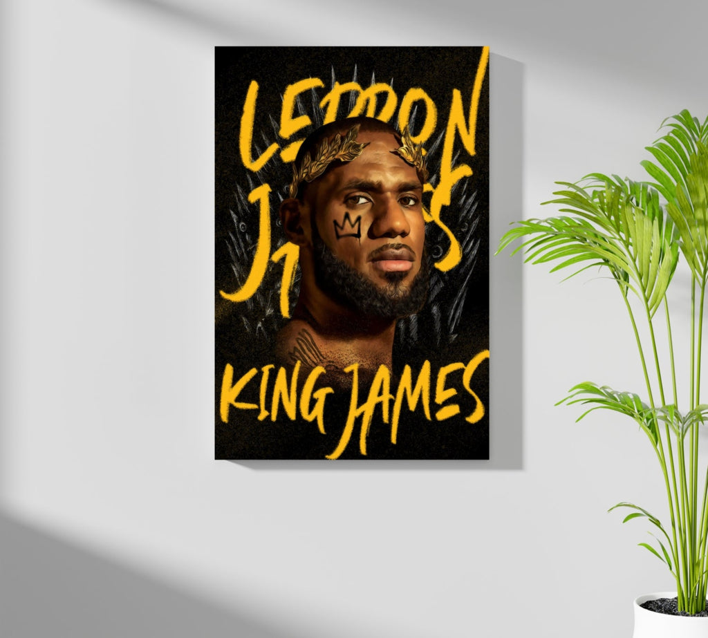 King Lebron Aluminum Print