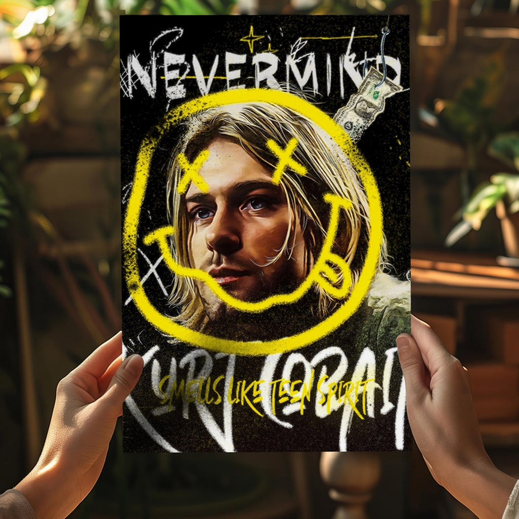 Kurt Cobain Aluminum Print